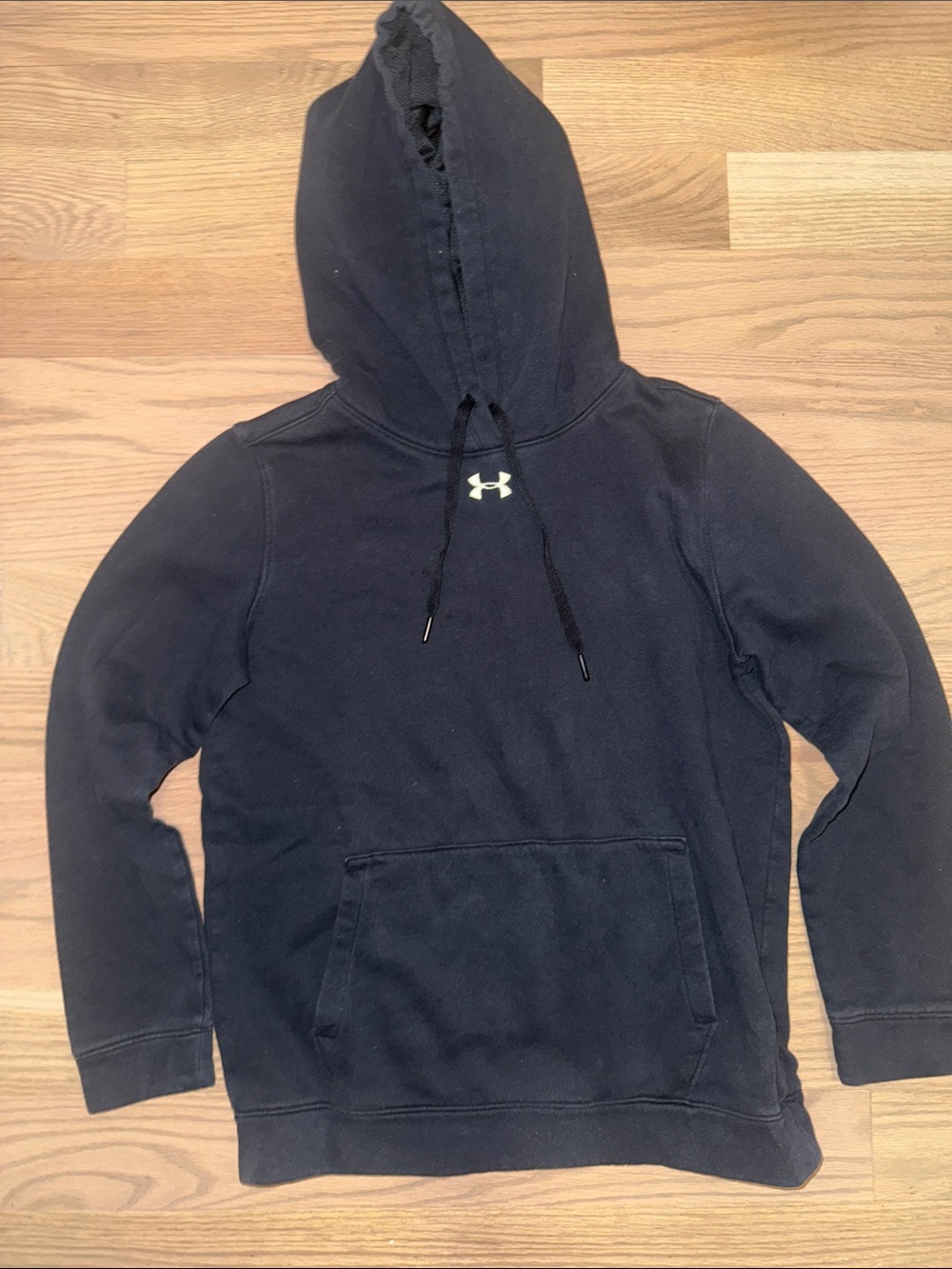 Under Armour Black Hoodie with Center Chest Logo